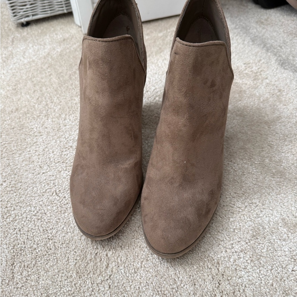 Carlos by Carlos Santana Taupe Ankle Booties